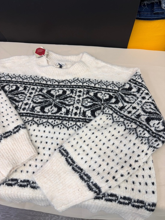 Universal Thread Cream and Black Nordic Pattern Knit Sweater plus size XL new - Picture 5 of 6